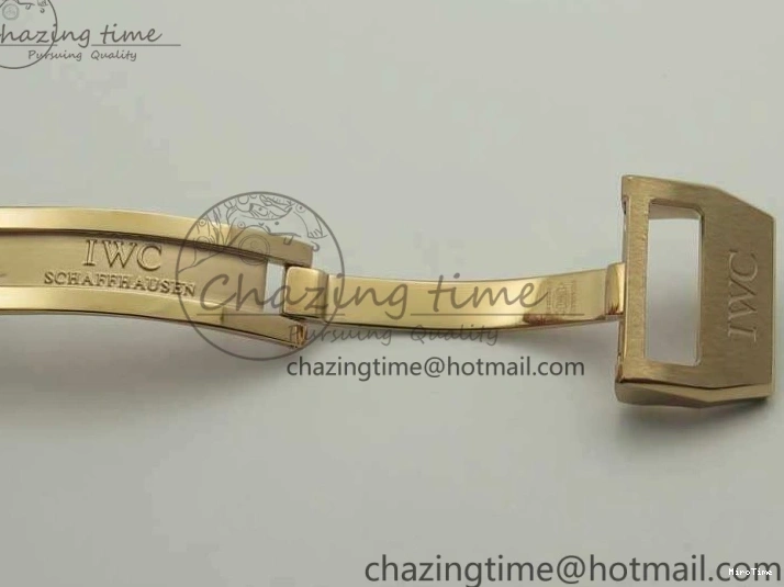 MIROTIME 0331 Big Pilot IW510301 Satin-Polished RG YLF Best Edition Black Dial On Leather Strap A Flexible 7222